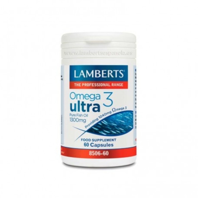 Lamberts Omega 3 Olio di pesce ultra puro 1300 mg 60 capsule Lamberts Omega 3 Olio di pesce ultra puro 1300 mg 60 capsule
