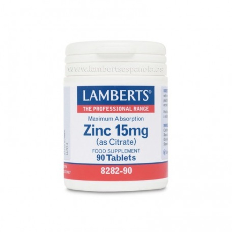 Lamberts Zinc (Citrato) 15 mg 90 Comprimidos