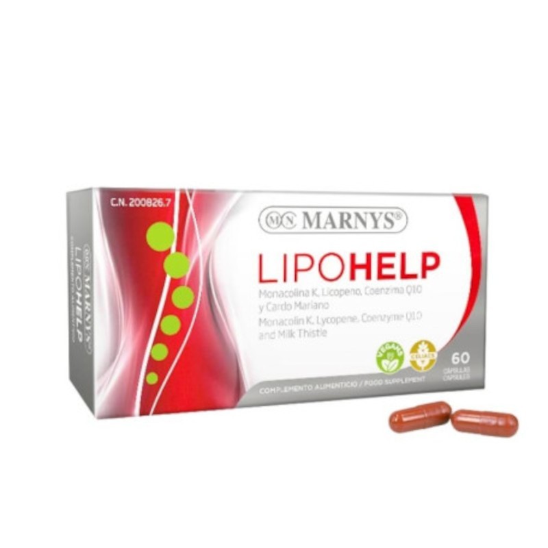 Marnys Lipohelp 60 cápsulas sem dióxido de titânio Marnys Lipohelp 60 cápsulas sem dióxido de titânio