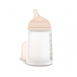 SUAVINEX Zero Zero Anti-Kolik-Babyflasche mit mittlerem Durchfluss, 270 ml