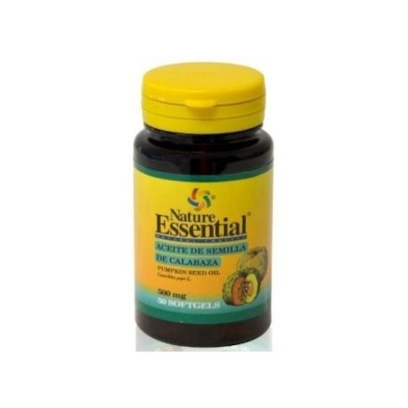 Nature Essential Aceite Semilla Calabaza 500 mg 50 Perlas Nature Essential Aceite Semilla Calabaza 500 mg 50 Perlas