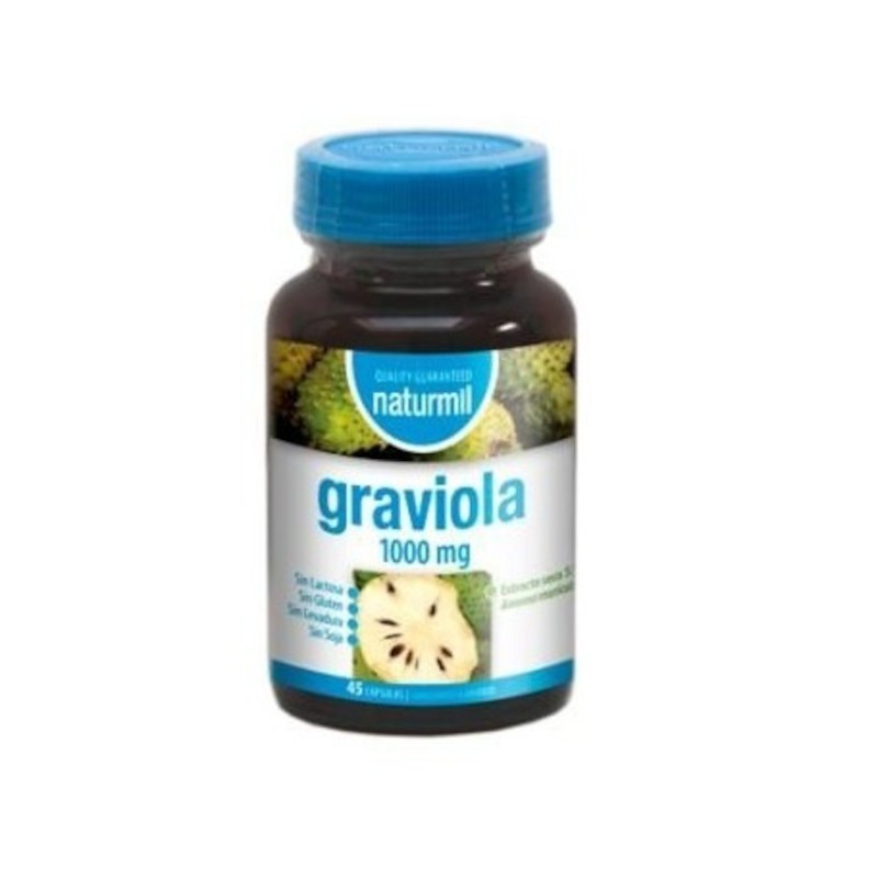 Naturmil Graviola (Anona) 1000 mg 45 Capsules Naturmil Graviola (Anona) 1000 mg 45 Capsules