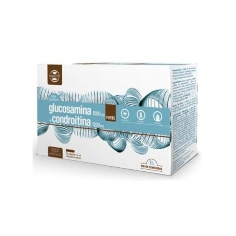 Naturmil Glucosamine 1500 mg + Chondroïtine 1200 Mg Forte 20 Ampoules