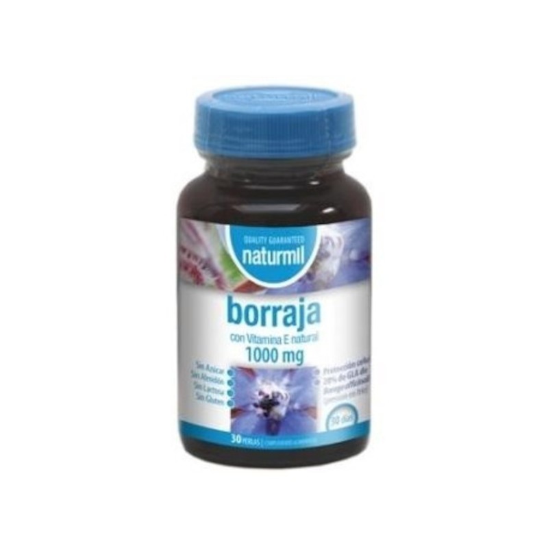 Naturmil Borragem 1000 mg 30 Pérolas Naturmil Borragem 1000 mg 30 Pérolas