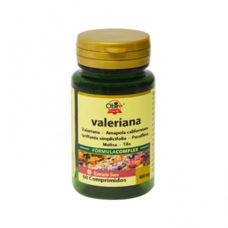 Obire Valeriana Complex Ext Seco 400 mg 60 Comprimidos