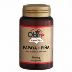 Obire Papaya + Pineapple 400 mg 90 Capsules