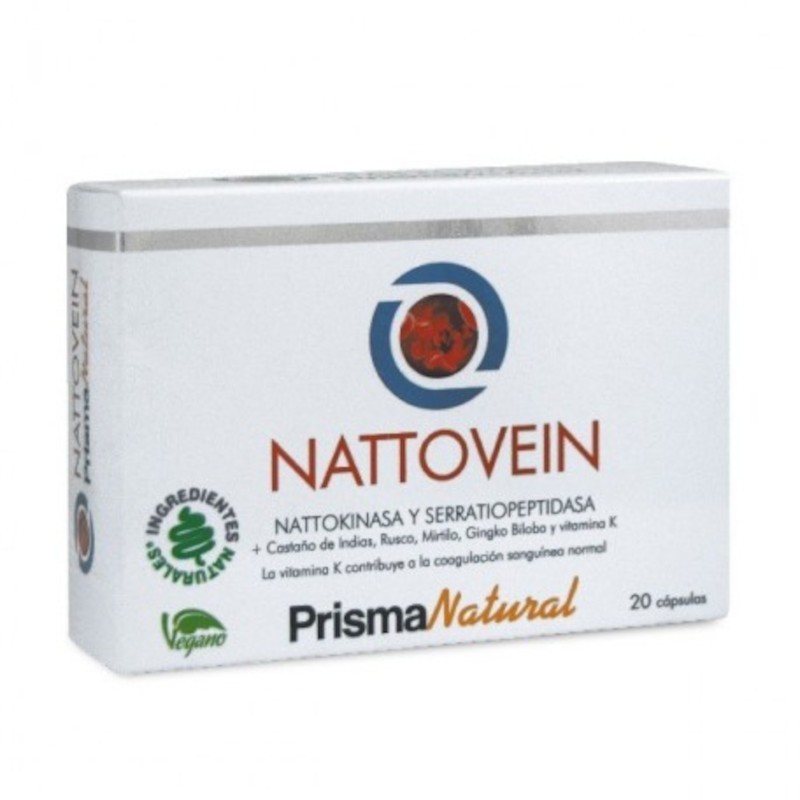 Prisma Natural Nattovein 20 Cápsulas