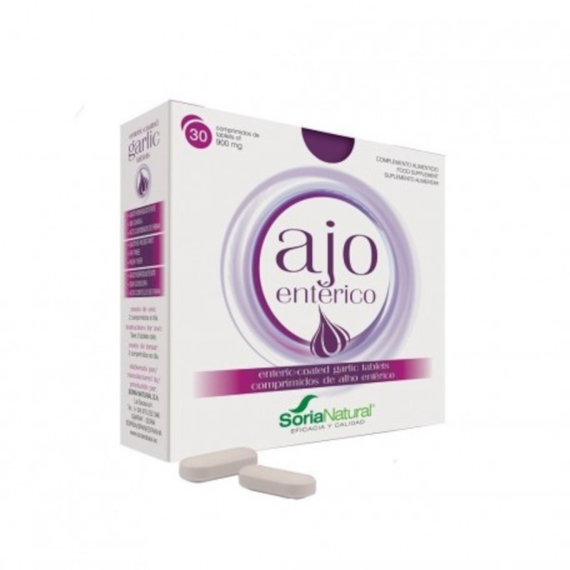 Soria Natural Enterischer Knoblauch 900 mg 30 Tabletten