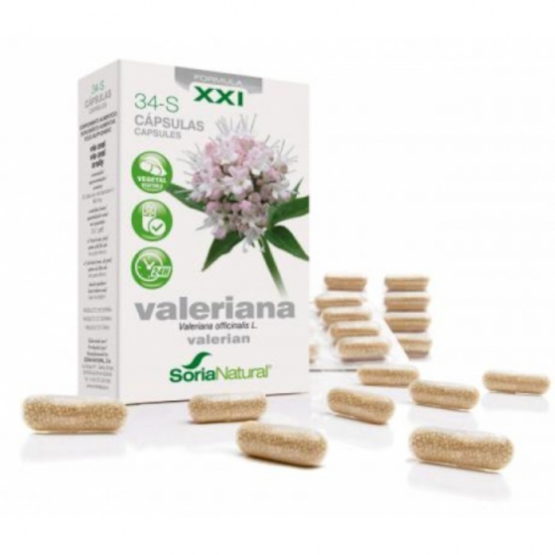 Soria Natural Capsules 34-s Valériane à libération prolongée Soria Natural Capsules 34-s Valériane à libération prolongée