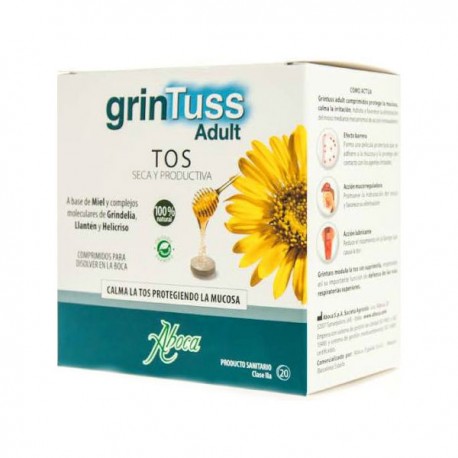 Grintuss Adult Dry Cough 20 Tablets