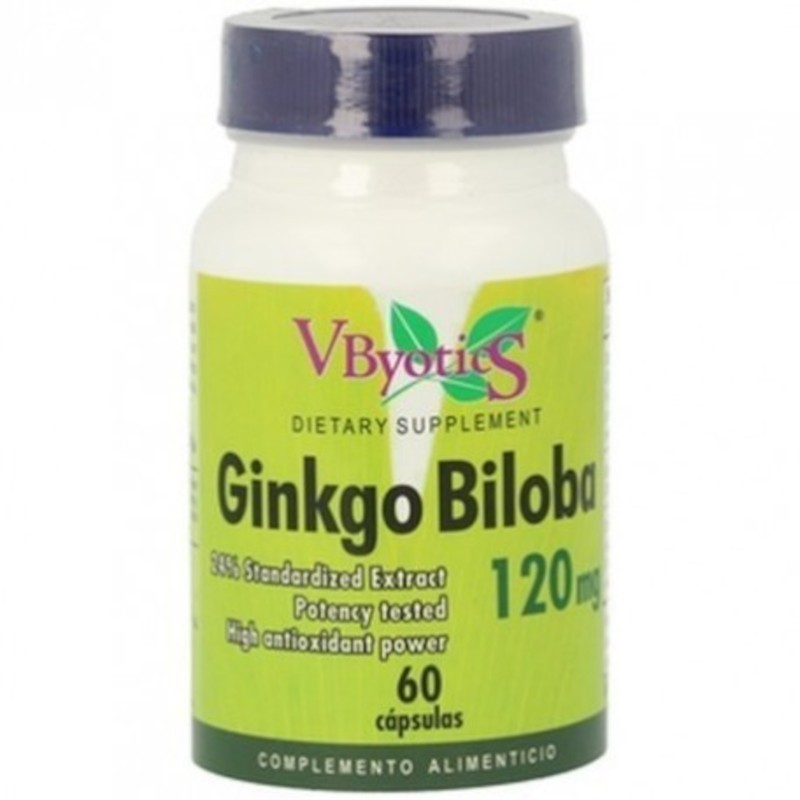 Vbyotics Ginkgo Biloba 60 Mg 120 Cápsulas 【envio 24 Horas】