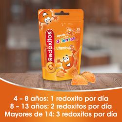 REDOXITOS Vitaminas y Defensas 25 Perlas Blandas sabor Naranja