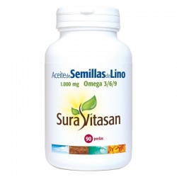 Óleo de semente de linhaça Sura Vitasan 1000 mg 90 pérolas