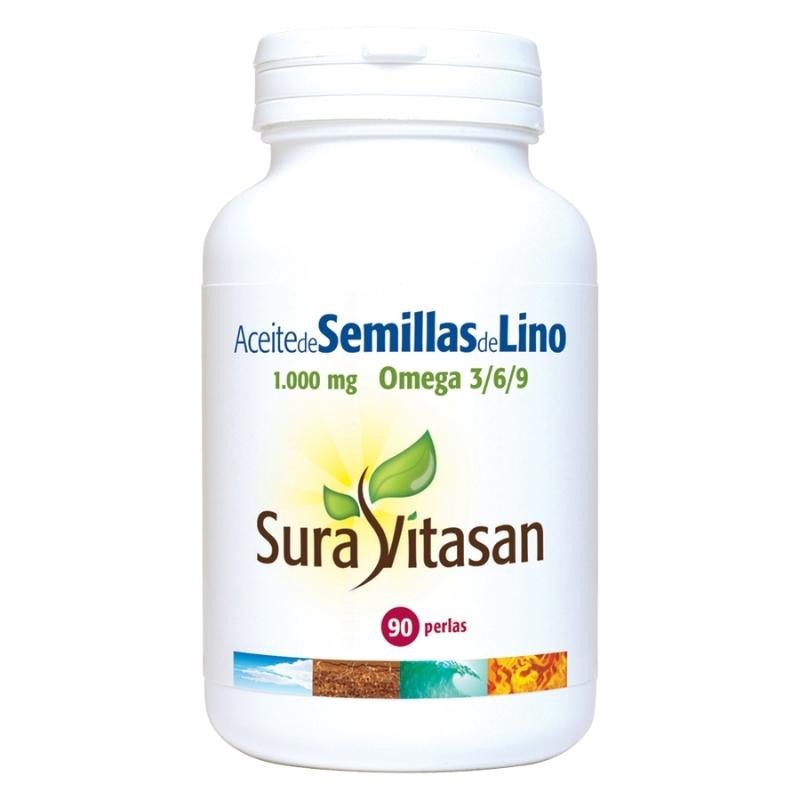 Sura Vitasan Huile de graines de lin 1000 mg 90 perles Sura Vitasan Huile de graines de lin 1000 mg 90 perles