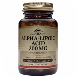 Solgar Acide Alpha Lipoïque 200 mg 50 Gélules