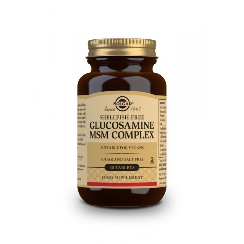 Solgar Glucosamine Msm Complexe 60 Comprimés