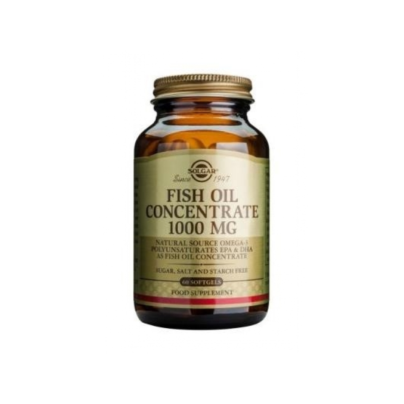 Solgar Konzentriertes Fischöl 1000 mg 60 Kapseln Solgar Konzentriertes Fischöl 1000 mg 60 Kapseln