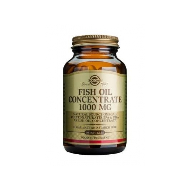 Solgar Concentrated Fish Oil 1000 mg 60 Capsules