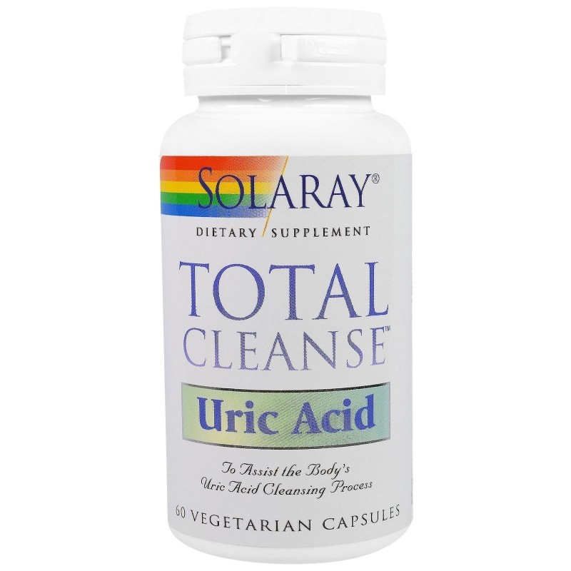 Solaray Total Cleanse Acido Úrico 60 Cápsulas