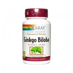 Solaray Ginkgo Biloba 60 mg 60 Cápsulas