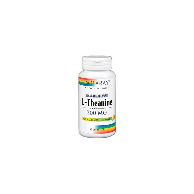 Solaray Théanine 200 mg 30 Comprimés Sublinguaux Solaray Théanine 200 mg 30 Comprimés Sublinguaux