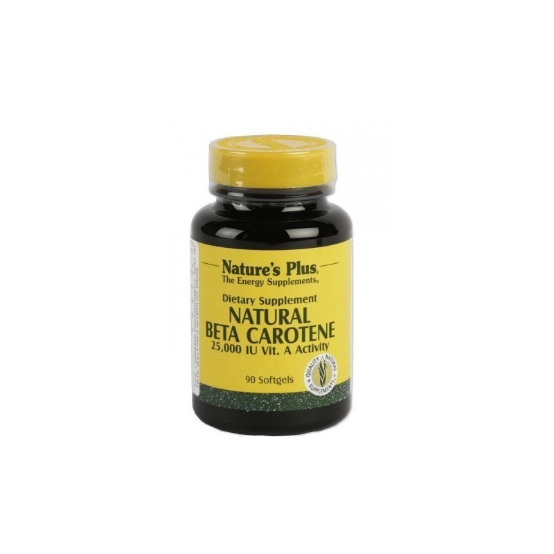 Natures Plus Natural Beta Carotene 90 Pearls Natures Plus Natural Beta Carotene 90 Pearls