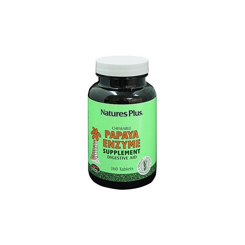 Natures Plus Papaya Enzyme 360 Comprimidos Masticables