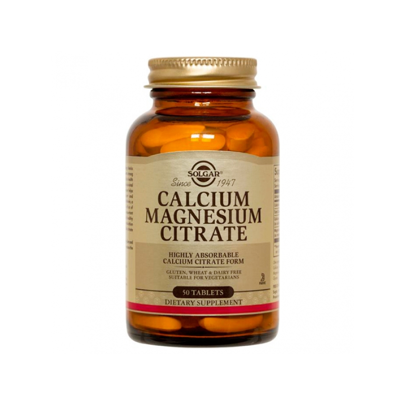 Solgar Citrate de Calcium/Magnésium 50 Comprimés Solgar Citrate de Calcium/Magnésium 50 Comprimés
