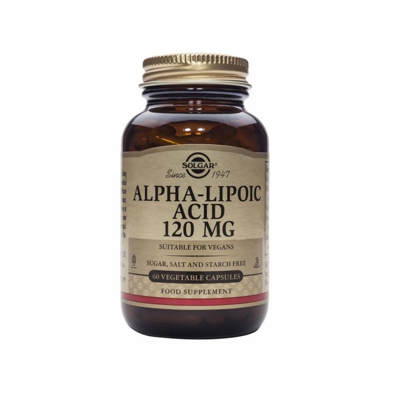 Solgar Ácido Alfa Lipóico 120 mg 60 Cápsulas Vegetais Solgar Ácido Alfa Lipóico 120 mg 60 Cápsulas Vegetais