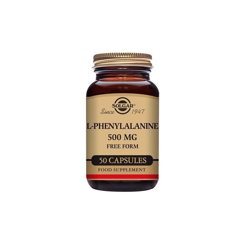 Solgar L-phenylalanine 500 mg 50 Capsules