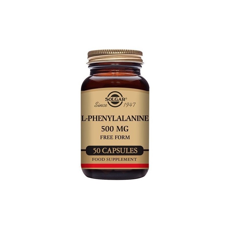 Solgar L-phenylalanine 500 mg 50 Capsules Solgar L-phenylalanine 500 mg 50 Capsules