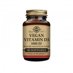 Solgar Vitamine D3 Végétalienne 1000UI 60 Gélules