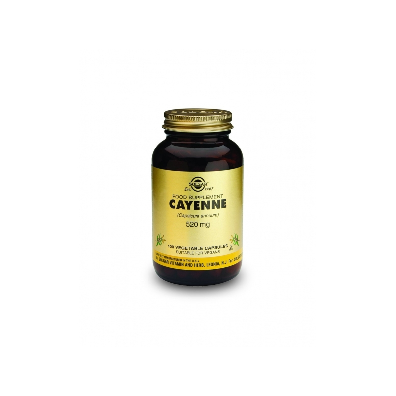 Solgar Cayenne 520 mg 100 Gemüsekapseln Solgar Cayenne 520 mg 100 Gemüsekapseln