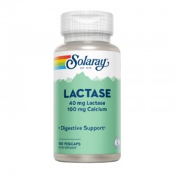 Solaray Lactase 40 mg 100 cápsulas vegetais