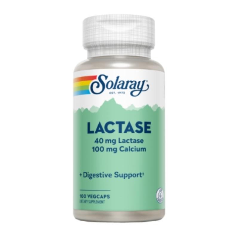 Solaray Lactasa 40 mg 100 Cápsulas