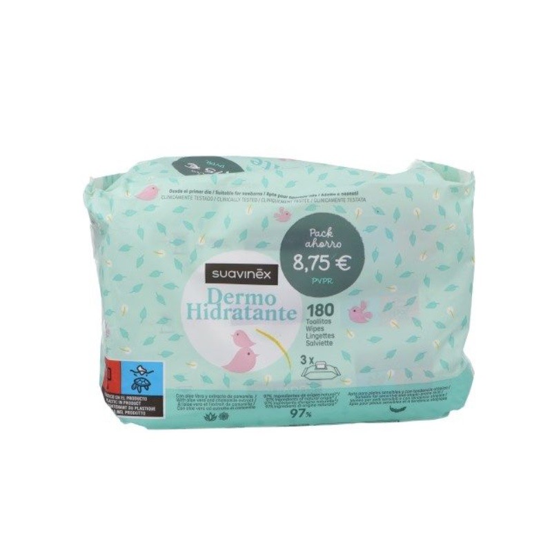 SUAVINEX Moisturizing Dermo Wipes 180 units【SAVINGS PACK】 SUAVINEX Moisturizing Dermo Wipes 180 units【SAVINGS PACK】