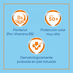 BEPANTHOL Crème Solaire Tatouage SPF50+ 50 ml