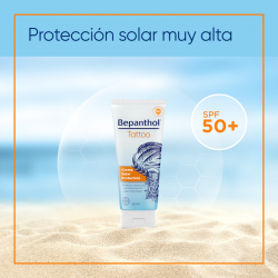 BEPANTHOL Crème Solaire Tatouage SPF50+ 50 ml【OFFRE EN LIGNE】