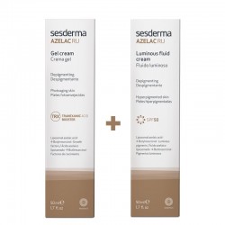 SESDERMA Pack Azelac Ru Gel-Crème Dépigmentant 50 ml + Azelac Ru Gel-Crème Fluide Lumineux 50 ml