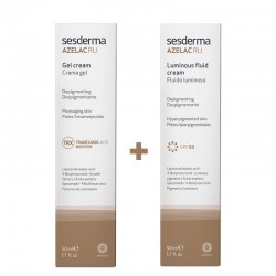 SESDERMA Pack Azelac Ru Creme-Gel Despigmentante 50ml + Azelac Ru Creme Gel Fluido Luminoso 50ml