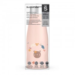 SUAVINEX Thermos Bottle for Hot and Cold Liquids Pink 350ml