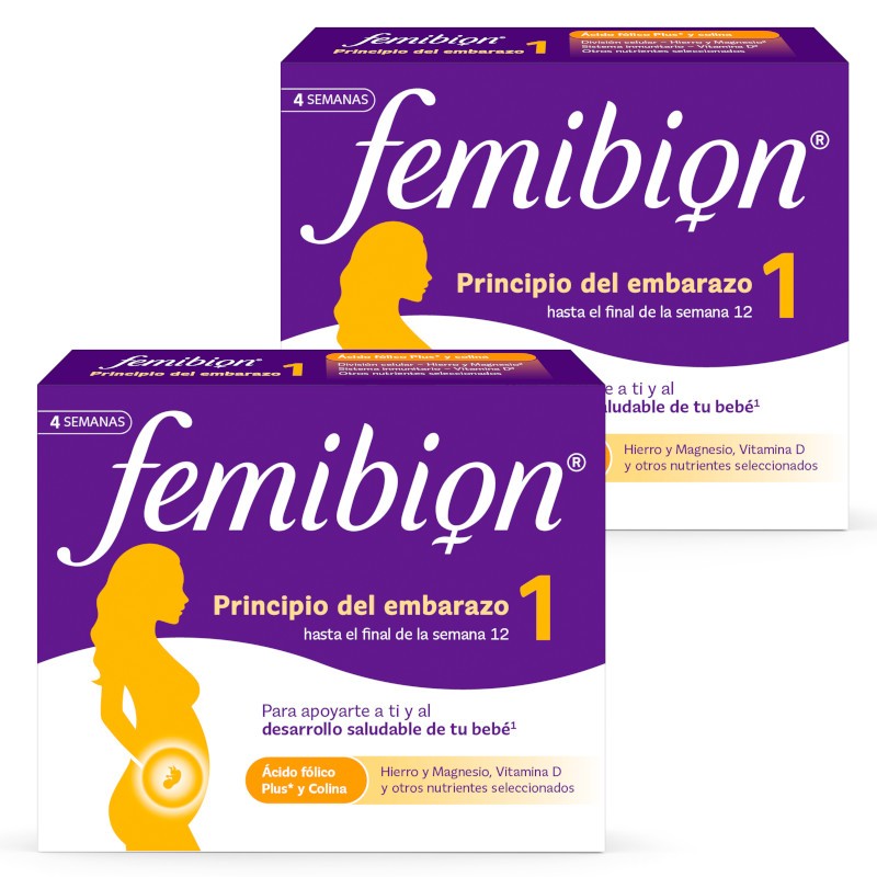 FEMIBION 1 Principio del Embarazo Duplo 2x28 Comprimidos (8 semanas)