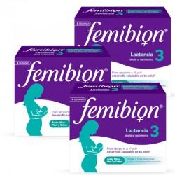 FEMIBION 3 Lactancia Triplo 3x 28 Comprimidos + 28 Cápsulas (12 semanas)