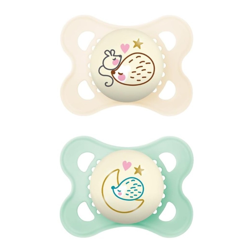 MAM Original Night Sucette Silicone 2-6M 2 Unités