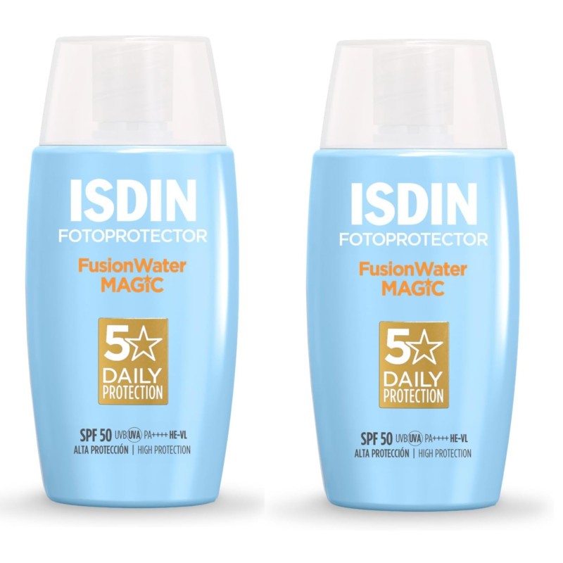 ISDIN Fusion Water Magic SPF 50+ 2x50 ml 【PACK ÉCONOMIQUE】 ISDIN Fusion Water Magic SPF 50+ 2x50 ml 【PACK ÉCONOMIQUE】