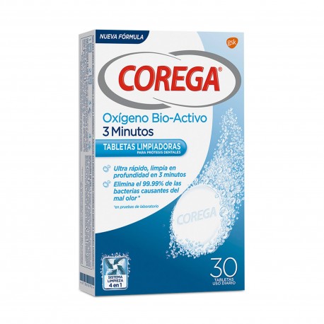 COREGA 30 Bio-Aktivsauerstoff-Reinigungstabletten