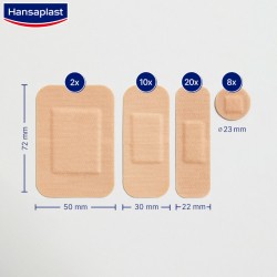 HANSAPLAST Elastic Assortment 40 dressings 4 sizes