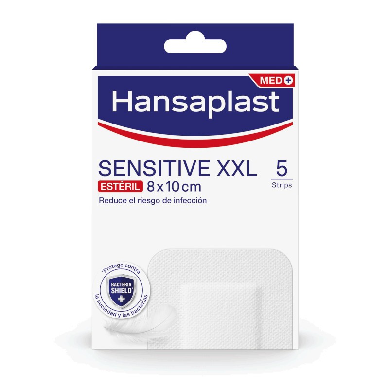 Hansaplast Sensitive XXL 10 x 8cm 5 Wundverbände Hansaplast Sensitive XXL 10 x 8cm 5 Wundverbände