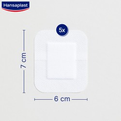 HANSAPLAST Sensitive XL 5 Wundauflagen