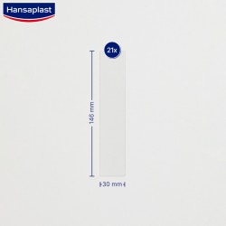 HANSAPLAST Narbenreduzierer XL 21 Wundauflagen 146x30mm